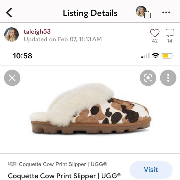 【UGG】即日発送◎ Coquette Cow Print サンダル Coquette Cow Print Slipper | UGG®